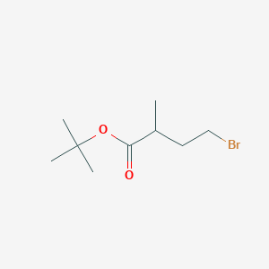 molecular formula C9H17BrO2 B14066018 Tert-butyl 4-bromo-2-methylbutanoate CAS No. 1210410-44-8