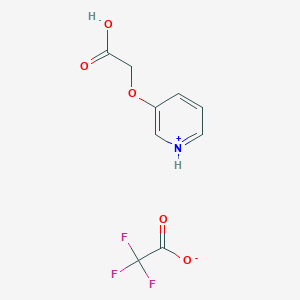 molecular formula C9H8F3NO5 B1406606 (Pyridin-3-yloxy)-acetic acid trifluoroacetic acid salt CAS No. 431896-87-6