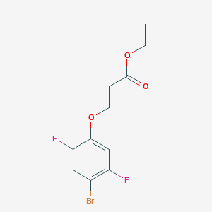 molecular formula C11H11BrF2O3 B1406607 Ethyl 3-(4-bromo-2,5-difluorophenoxy)propanoate CAS No. 1443354-60-6