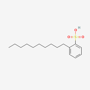 molecular formula C16H26O3S B14066143 Benzenesulfonic acid, decyl- CAS No. 31093-47-7