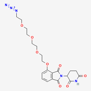 molecular formula C21H25N5O8 B14066168 Thalidomide-O-PEG3-azide 