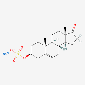 molecular formula C19H27NaO5S B1406619 脱氢表雄甾酮-16,16-D2 硫酸钠 CAS No. 352431-52-8