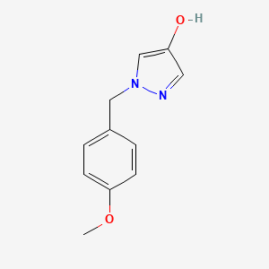 molecular formula C11H12N2O2 B1406628 1-(4-メトキシベンジル)-1H-ピラゾール-4-オール CAS No. 1894535-73-9