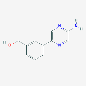B1406630 [3-(5-Aminopyrazin-2-yl)phenyl]methanol CAS No. 1255638-73-3