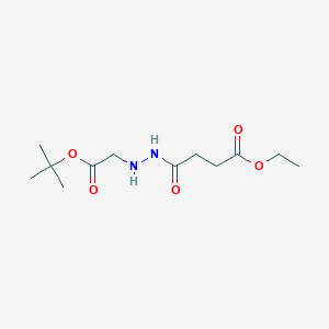 Ethyl 4-[2-(2-tert-butoxy-2-oxoethyl)hydrazino]-4-oxobutanoate