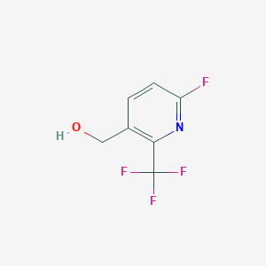 molecular formula C7H5F4NO B1406651 (6-Fluoro-2-(trifluoromethyl)pyridin-3-yl)methanol CAS No. 1227570-75-3