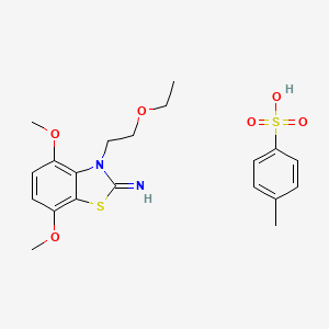 molecular formula C20H26N2O6S2 B1406656 3-(2-ethoxyethyl)-4,7-dimethoxybenzo[d]thiazol-2(3H)-imine 4-methylbenzenesulfonate CAS No. 2034156-61-9