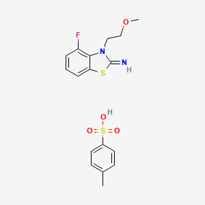 4-fluoro-3-(2-methoxyethyl)benzo[d]thiazol-2(3H)-imine 4-methylbenzenesulfonate