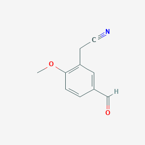 2-(5-Formyl-2-methoxyphenyl)acetonitrile