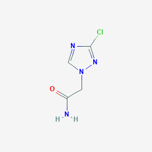 molecular formula C4H5ClN4O B1406670 2-(3-chloro-1H-1,2,4-triazol-1-yl)acetamide CAS No. 1630763-41-5