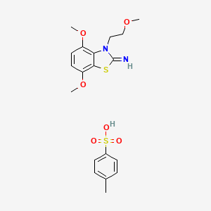 molecular formula C19H24N2O6S2 B1406704 4,7-dimethoxy-3-(2-methoxyethyl)benzo[d]thiazol-2(3H)-imine 4-methylbenzenesulfonate CAS No. 2034156-69-7