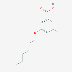 molecular formula C13H17FO3 B1406707 5-氟-3-正己氧基苯甲酸 CAS No. 1443333-60-5