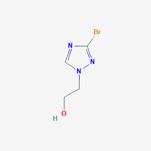molecular formula C4H6BrN3O B1406710 2-(3-bromo-1H-1,2,4-triazol-1-yl)ethanol CAS No. 1630763-72-2