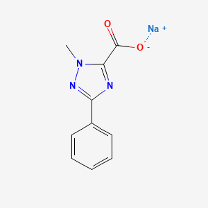 molecular formula C10H8N3NaO2 B1406712 sodium 1-methyl-3-phenyl-1H-1,2,4-triazole-5-carboxylate CAS No. 1803588-52-4