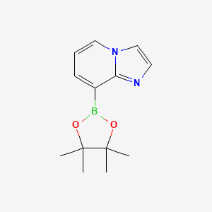 molecular formula C13H17BN2O2 B1406717 8-(4,4,5,5-Tetramethyl-1,3,2-dioxaborolan-2-yl)imidazo[1,2-a]pyridine CAS No. 1353387-21-9