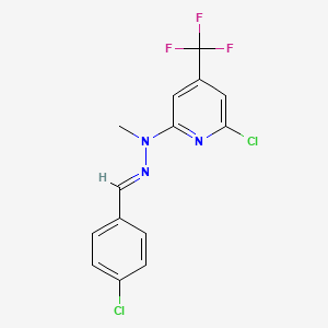 N'-[1-(4-Chloro-phenyl)-meth-(E)-ylidene]-N-(6-chloro-4-trifluoromethyl-pyridin-2-yl)-N-methyl-hydrazine