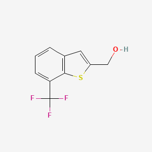 molecular formula C10H7F3OS B1406725 (7-Trifluoromethyl-benzo[b]thiophen-2-yl)-methanol CAS No. 1171926-67-2