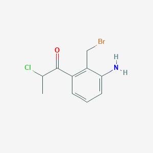 1-(3-Amino-2-(bromomethyl)phenyl)-2-chloropropan-1-one