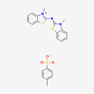 3-Methyl-2-[(3-methyl-1,3-benzothiazol-2(3H)-ylidene)amino]-1,3-benzothiazol-3-ium 4-methylbenzene-1-sulfonate