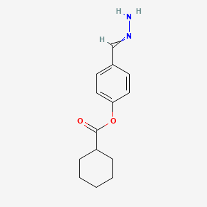 4-(Hydrazinylidenemethyl)phenyl cyclohexanecarboxylate