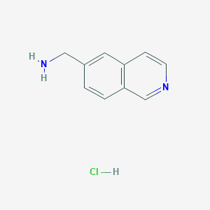 molecular formula C10H11ClN2 B1406727 (Isoquinolin-6-yl)methanamine hydrochloride CAS No. 1396762-19-8