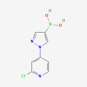 (1-(2-Chloropyridin-4-yl)-1H-pyrazol-4-yl)boronic acid