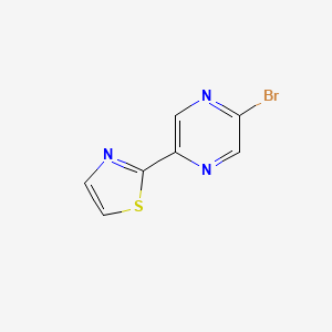 2-(5-Bromopyrazin-2-yl)thiazole