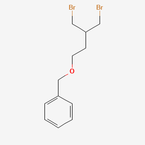 ((4-Bromo-3-(bromomethyl)butoxy)methyl)benzene