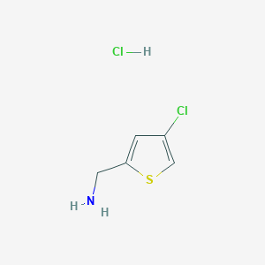 molecular formula C5H7Cl2NS B1406728 (4-Chlorothiophen-2-yl)methanamine hydrochloride CAS No. 1890186-49-8