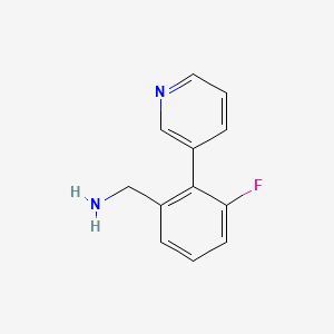 (3-Fluoro-2-(pyridin-3-yl)phenyl)methanamine