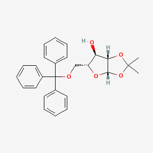 1,2-O-(1-Methylethylidene)-5-O-(triphenylmethyl)-beta-D-arabinofuranose