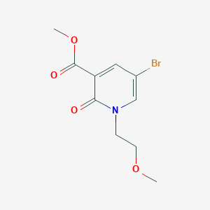 molecular formula C10H12BrNO4 B14067333 Methyl 5-bromo-1-(2-methoxyethyl)-2-oxo-1,2-dihydropyridine-3-carboxylate 