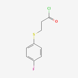 3-((4-Fluorophenyl)thio)propanoyl chloride