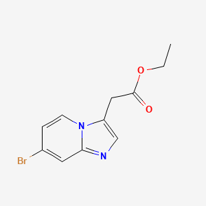 Ethyl 2-(7-bromoimidazo[1,2-a]pyridin-3-yl)acetate