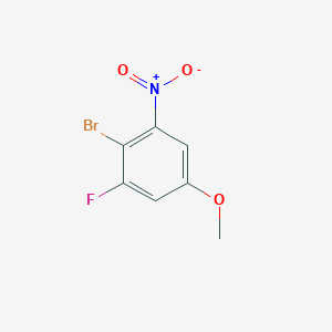 molecular formula C7H5BrFNO3 B14067362 4-Bromo-3-fluoro-5-nitroanisole 