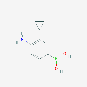 (4-Amino-3-cyclopropylphenyl)boronic acid