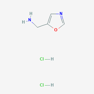 molecular formula C4H8Cl2N2O B1406738 Oxazol-5-ylmethanamine dihydrochloride CAS No. 1375068-54-4