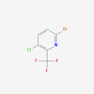 molecular formula C6H2BrClF3N B1406739 6-溴-3-氯-2-(三氟甲基)吡啶 CAS No. 1211536-90-1