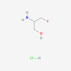 molecular formula C3H9ClFNO B1406743 2-Amino-3-fluoropropan-1-ol hydrochloride CAS No. 1384428-30-1