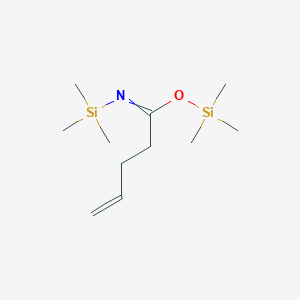 molecular formula C11H25NOSi2 B14067430 Trimethylsilyl N-(trimethylsilyl)pent-4-enimidate CAS No. 100556-54-5