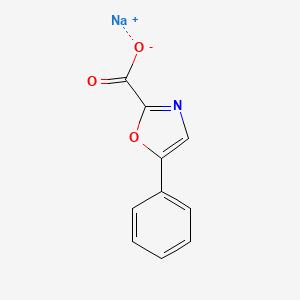 molecular formula C10H6NNaO3 B1406744 Sodium 5-phenyl-1,3-oxazole-2-carboxylate CAS No. 1329698-96-5
