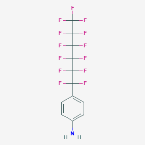 molecular formula C12H6F13N B140676 4-(Perfluorohexyl)aniline CAS No. 139613-90-4