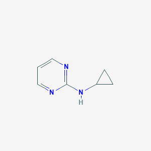 molecular formula C7H9N3 B140677 N-cyclopropylpyrimidin-2-amine CAS No. 151390-00-0