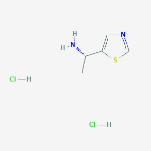 molecular formula C5H10Cl2N2S B1406774 (1S)-1-(1,3-噻唑-5-基)乙胺二盐酸盐 CAS No. 1807938-52-8