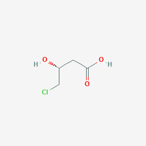 molecular formula C4H7ClO3 B14067754 Butanoic acid, 4-chloro-3-hydroxy-, (3R)- 