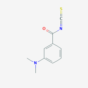 molecular formula C10H10N2OS B14067827 3-(Dimethylamino)benzoyl isothiocyanate CAS No. 100663-23-8