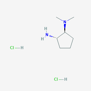 molecular formula C7H18Cl2N2 B1406783 (1S,2S)-N1,N1-二甲基环戊烷-1,2-二胺二盐酸盐 CAS No. 1807882-44-5