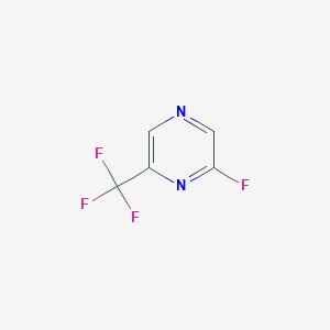 molecular formula C5H2F4N2 B1406784 2-Fluoro-6-trifluoromethyl-pyrazine CAS No. 1206524-47-1