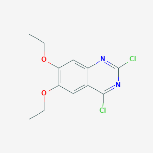 molecular formula C12H12Cl2N2O2 B14067856 2,4-Dichloro-6,7-diethoxyquinazoline CAS No. 20197-81-3