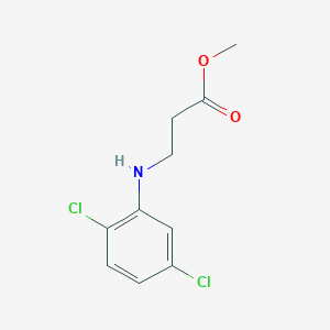 molecular formula C10H11Cl2NO2 B14067873 methyl 3-(2,5-dichloroanilino)propanoate 